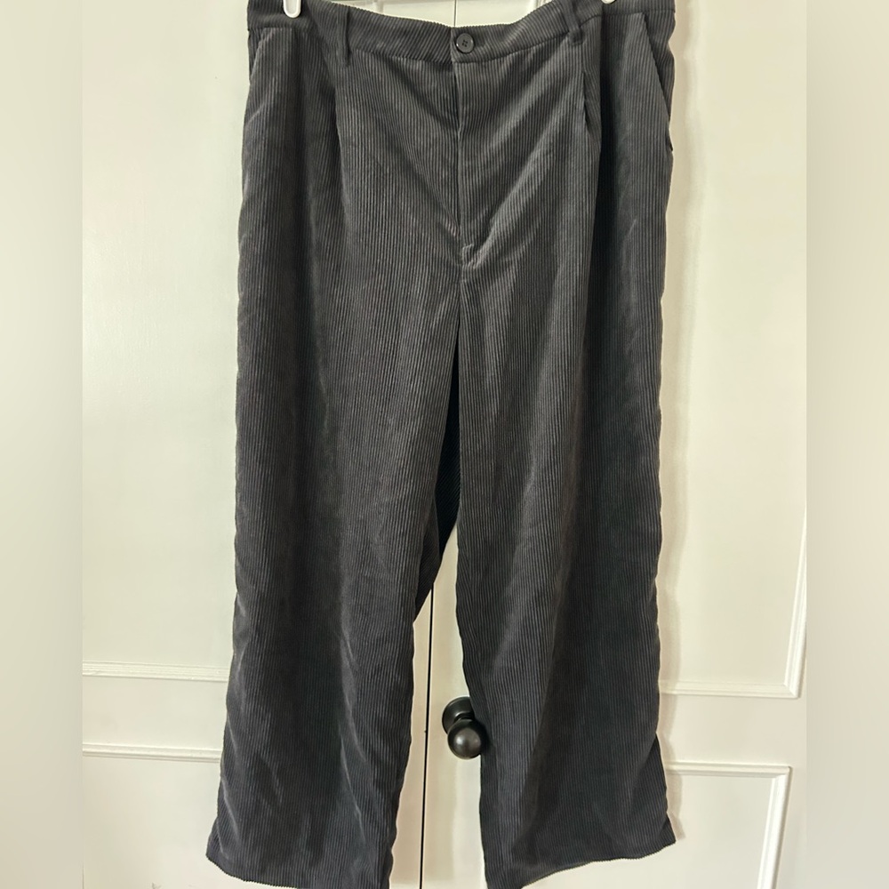 H&M baggy corduroy trousers.